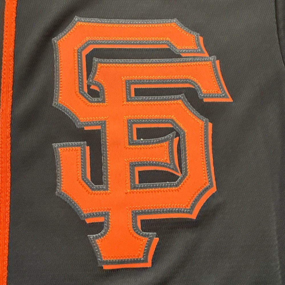 Nike San Francisco Giants Brandon Crawford #35 MLB Baseball Jersey Men's M Black - Picture 4 of 7